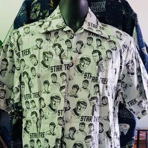 Original Star Trek Men’s Cotton Button Down Shirt Size M Made in USA